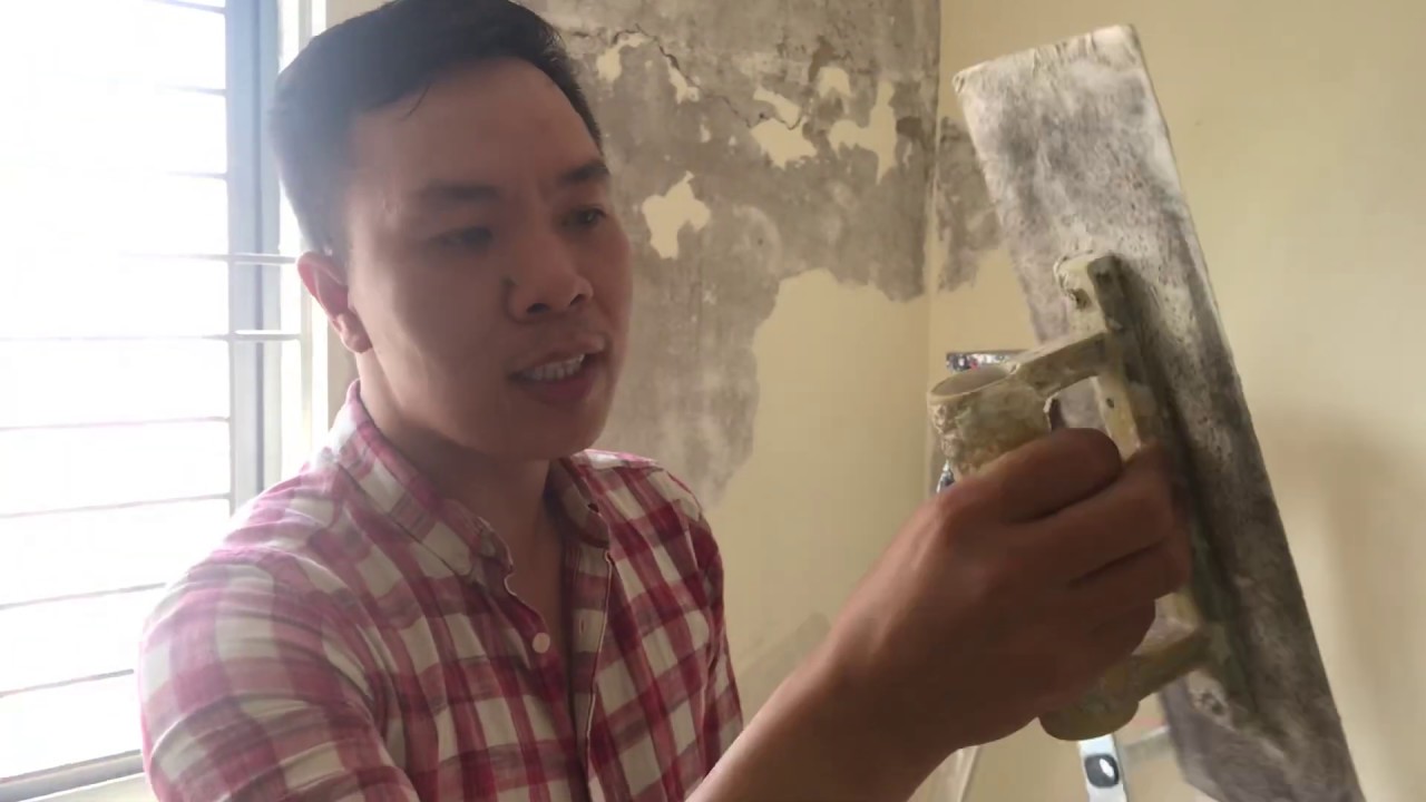 Hướng dẫn chi tiết cách bả vá tường nhà bị bong tróc