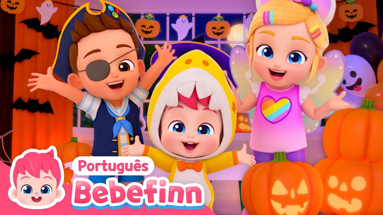 EP49 | Festa a Fantasia do Dia das Bruxas 👻 | Halloween | Bebefinn em Portugu&ecirc;s - Can&ccedil;&otilde;es Infantis