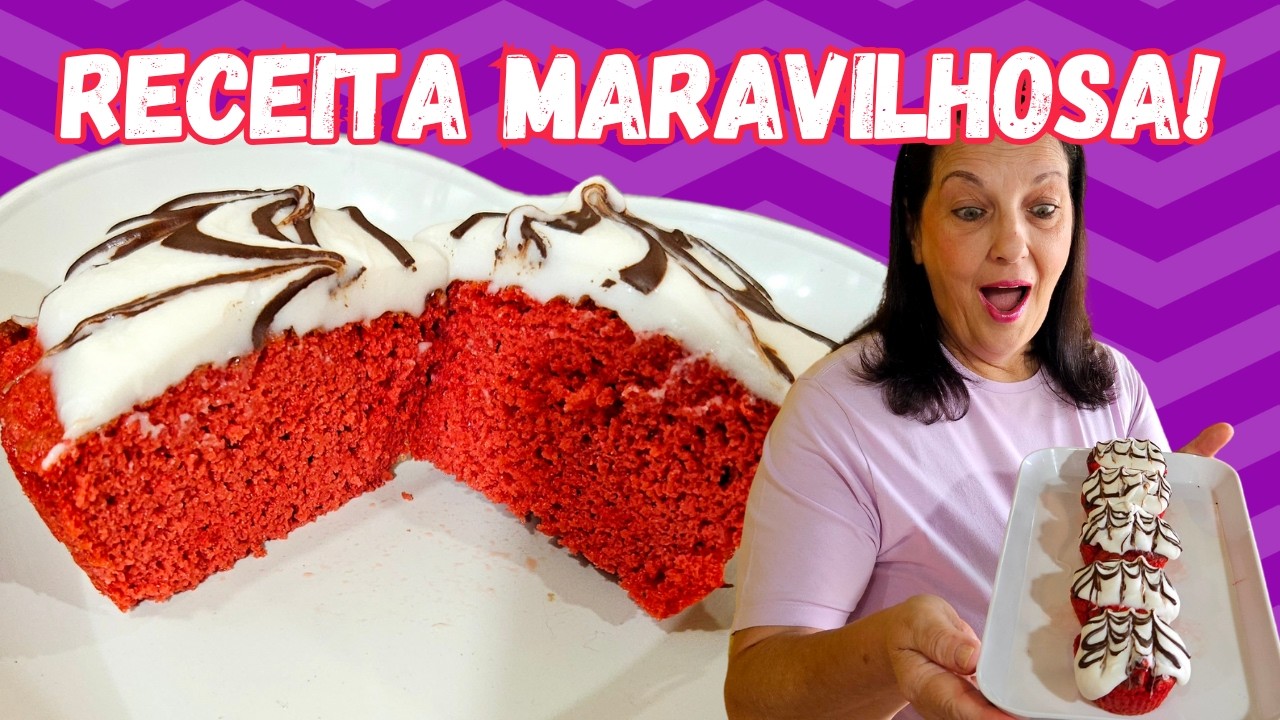 ESTA RECEITA DE BOLO RED VELVET DIET E LOW CARB PAROU A INTERNET