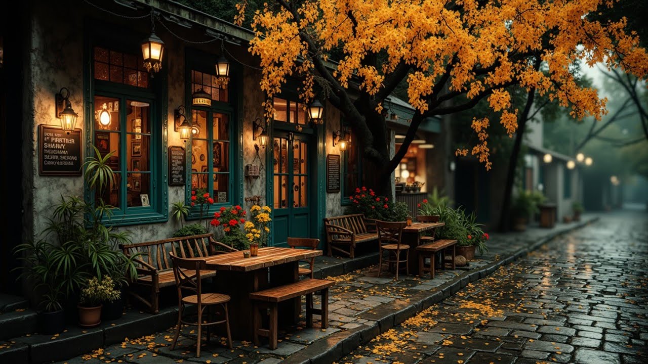 Smooth Coffee Jazz for Relaxation | Autumn Cafe Vibes for Study & Work
