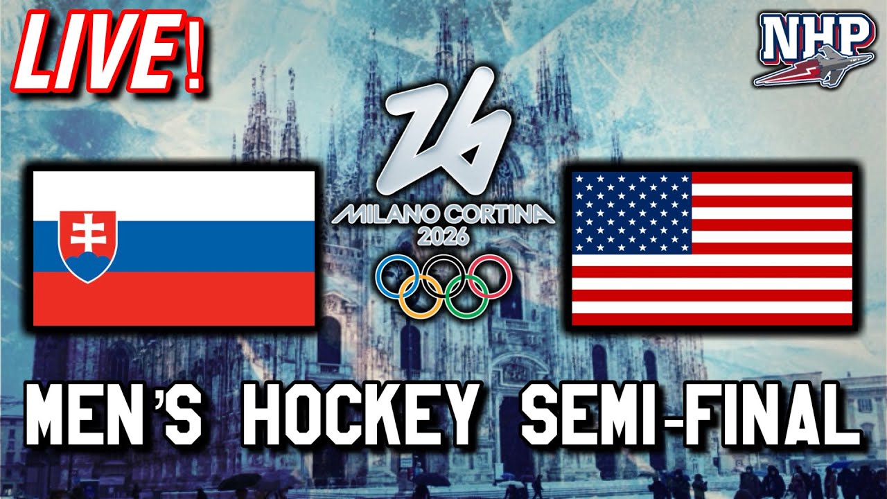 2026 Milano Cortina Winter Olympics - Men's Ice Hockey -  Slovakia vs USA - LIVE - 2/20/2026