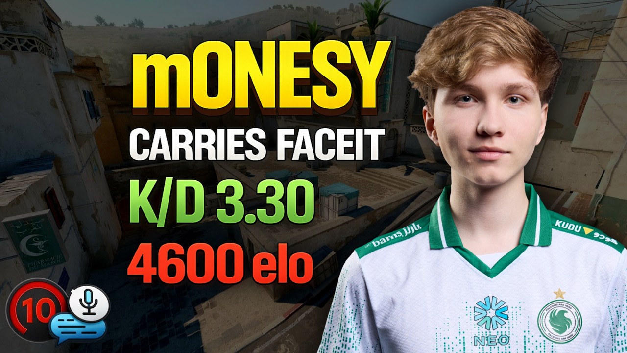 m0NESY PLAYS FACEIT LVL 10 Dust 2 (40-19) M0NESY Highlights! CS2