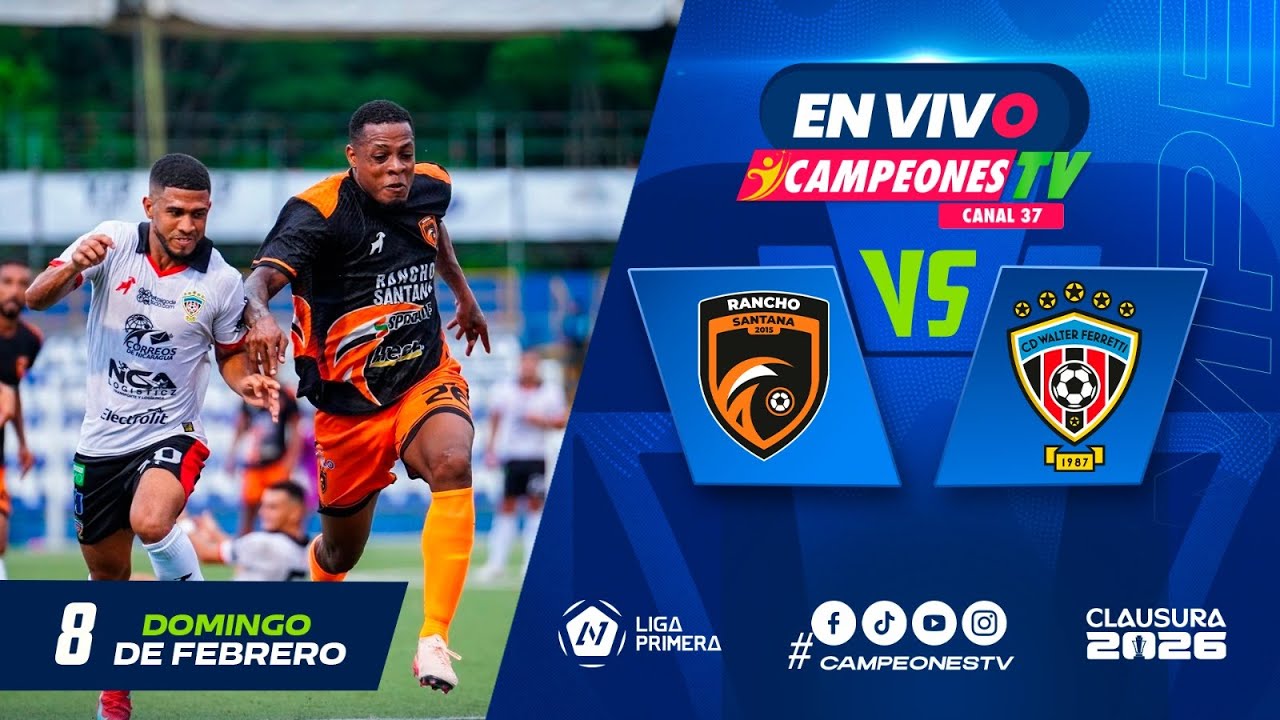 ⚽ Rancho Santana Vs Walter Ferretti | Liga Primera Nicaragua – Cierre de la Jornada 5 | 08/02/2026 ⚽