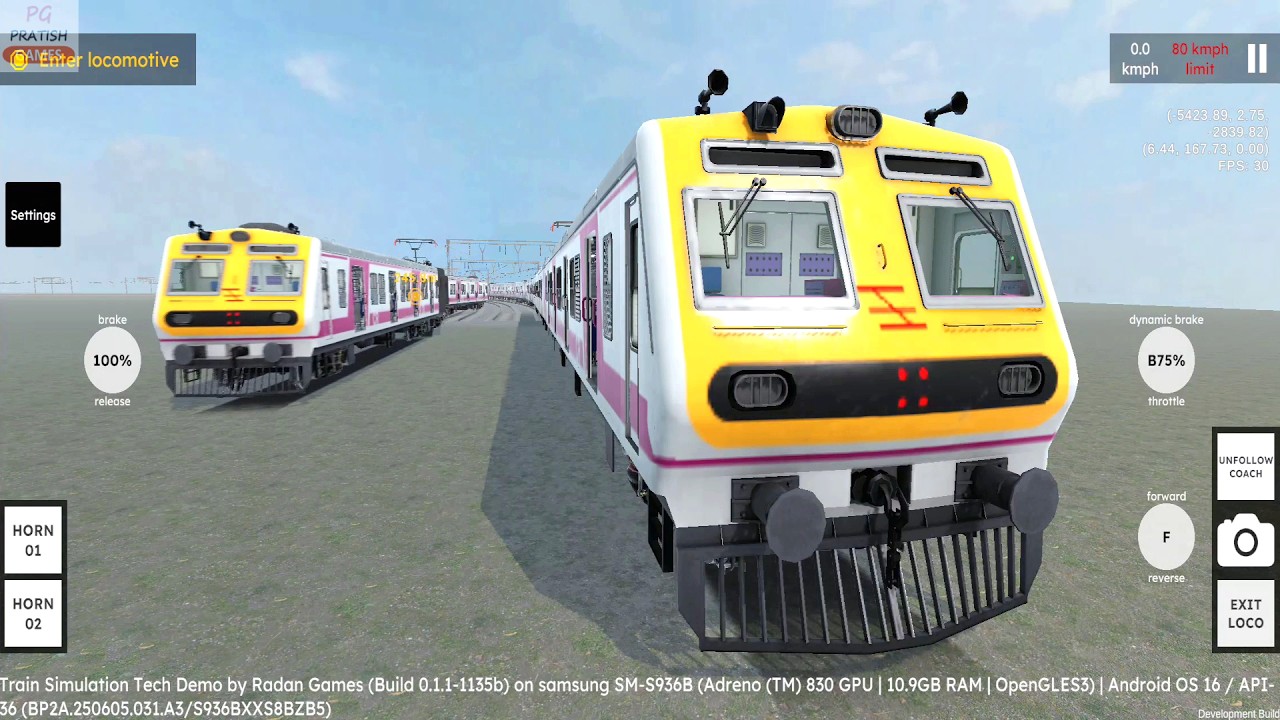Local Train Accident in RG Train Tech Demo Android Gameplay | Mumbai Local Train Game Download