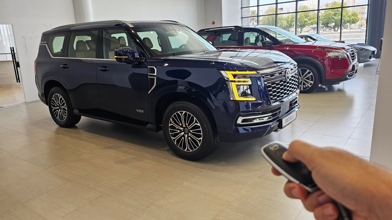 نيسان باترول 2025 فئة تيتانيوم  وارد الحشار للسيارات شرح المواصفات الاسعار 3.5 Nissan patrol V6T