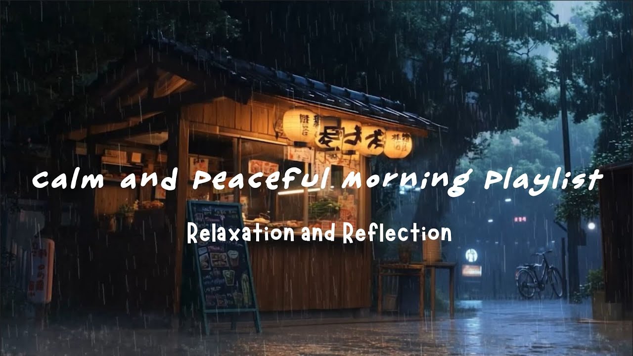 Calm and Peaceful Morning Playlist | Rain Sounds for Relaxation and Reflection