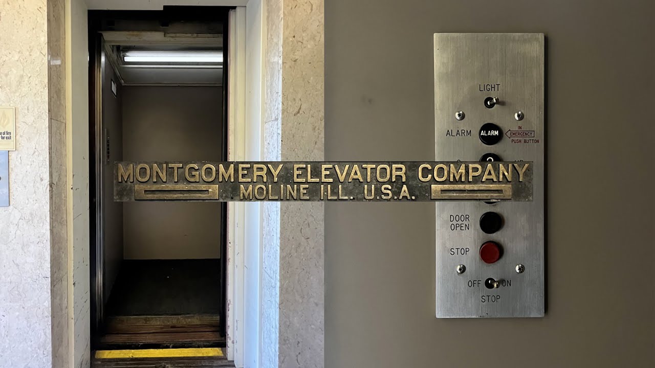 INCREDIBLE 1948 Montgomery Traction Elevator In San Jose, CA