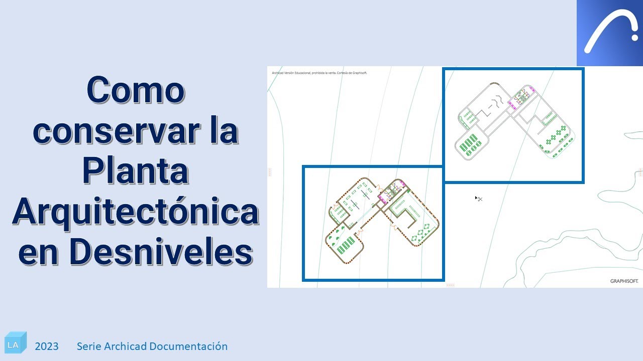 #archicad Problemas de Plantas Arquitectónicas en desniveles