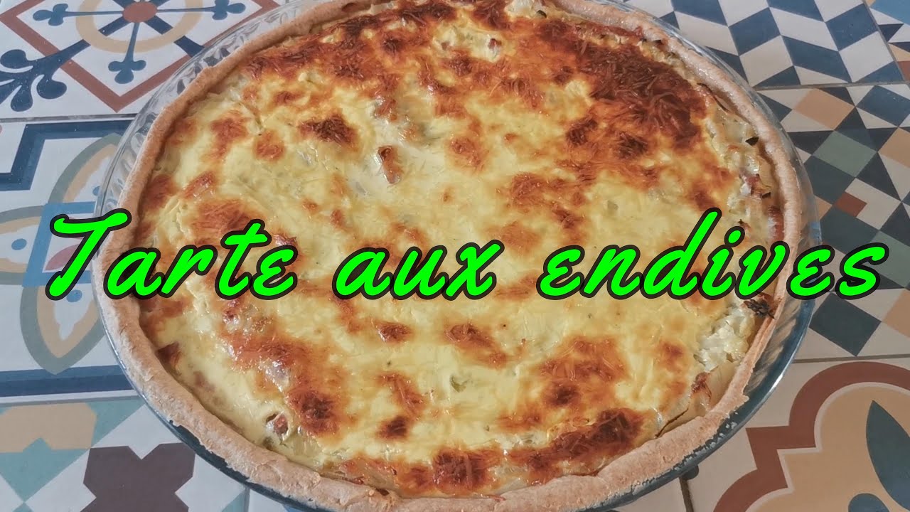 Tarte aux endives. Endive pie.