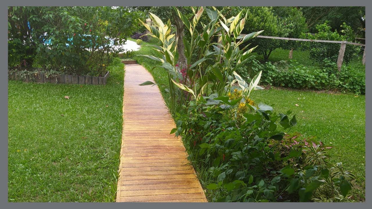 Como fazer CALÇADA de CIMENTO com EFEITO MADEIRA