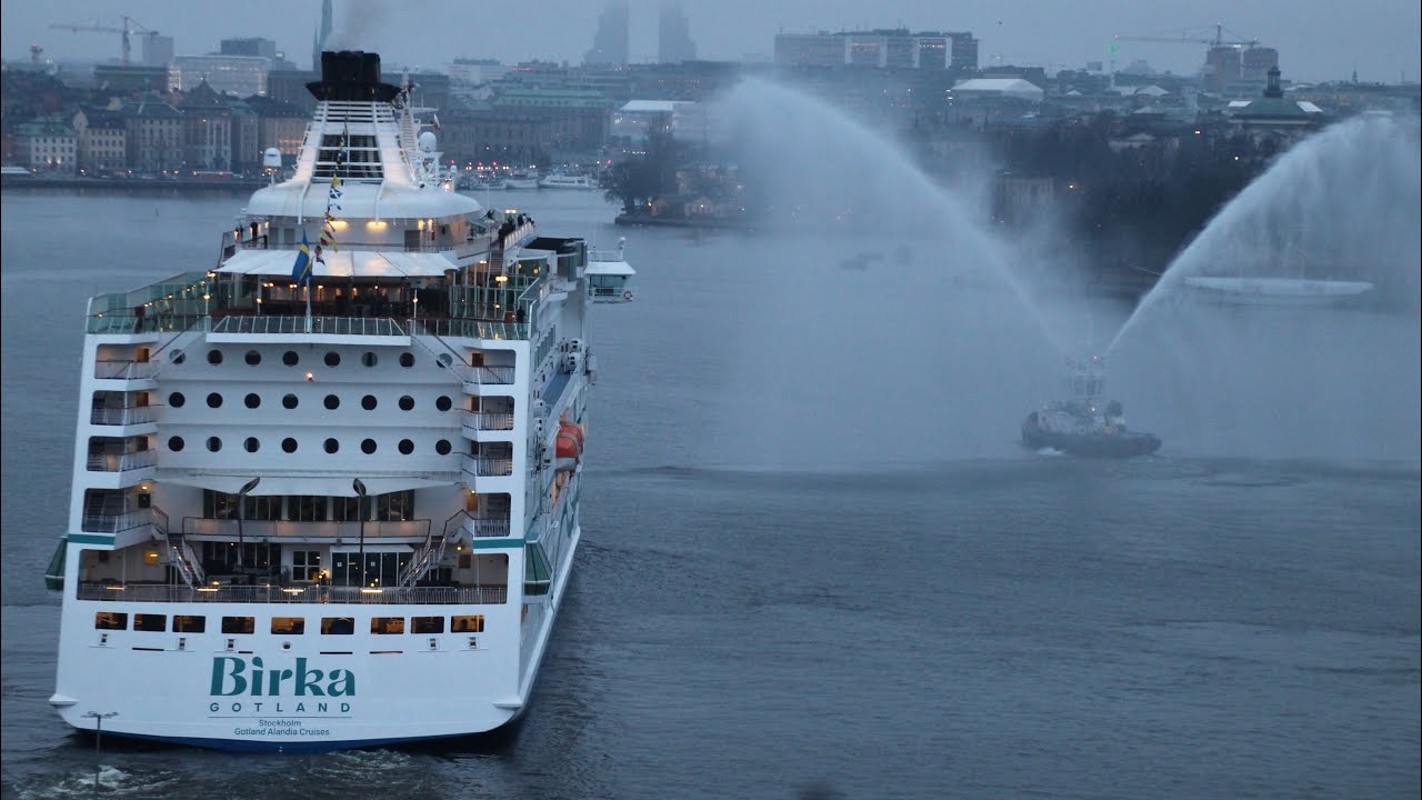 Birka Gotland departure from Stockholm 20/3-2024 [first cruise]