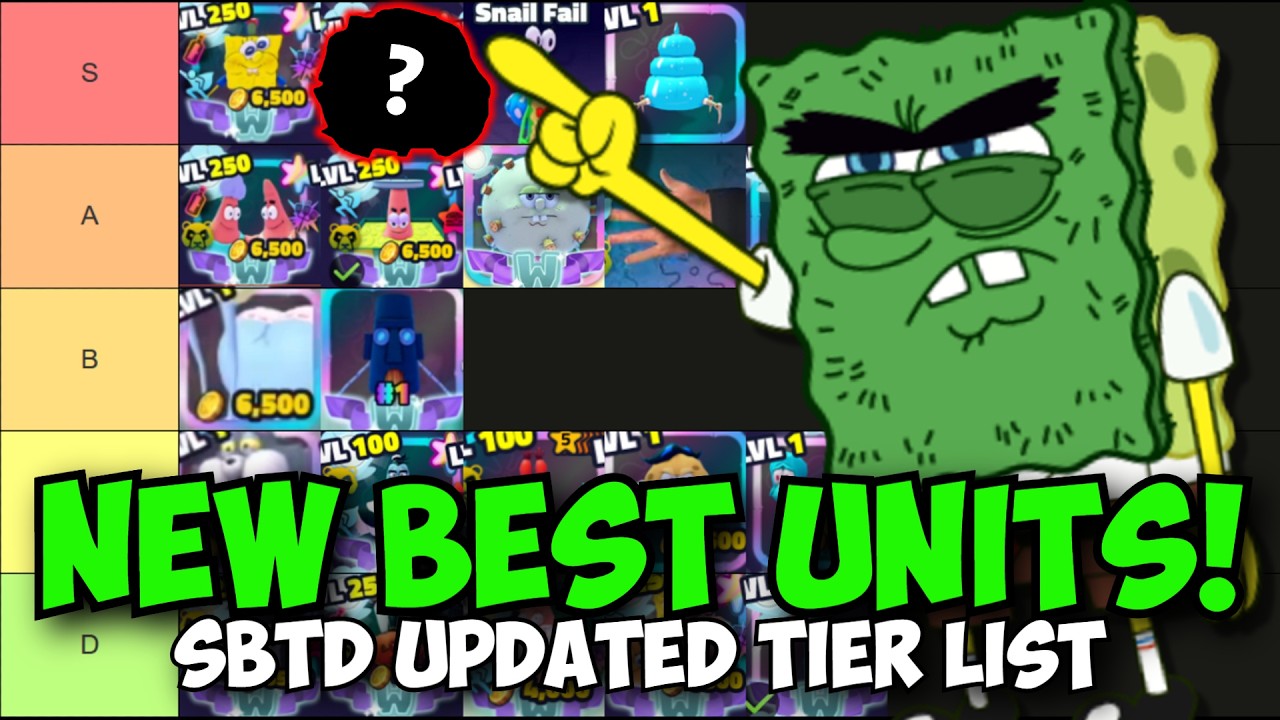 Best Units & Pets in Spongebob TD! (UPDATED TIER LIST)