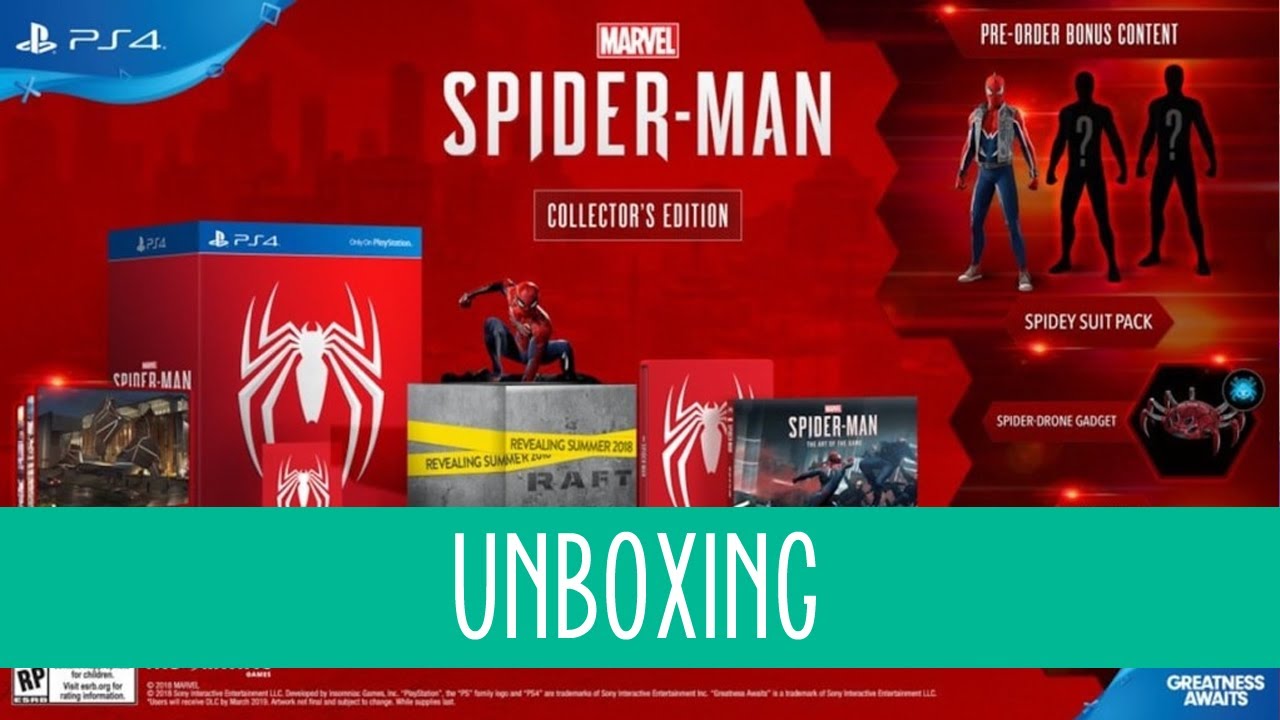 UNBOXING // Marvel's Spiderman (PS4) Édition Collector
