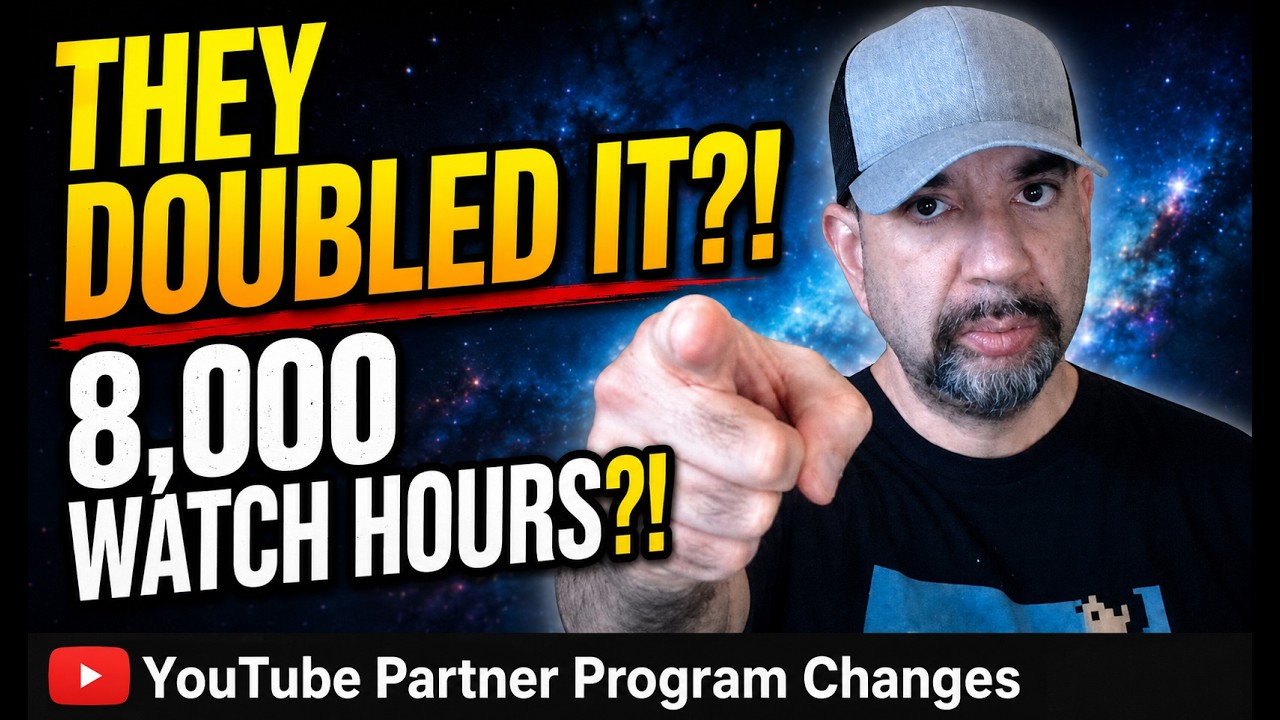 YouTube Just DOUBLED Monetization Requirements! (8,000 Hours)