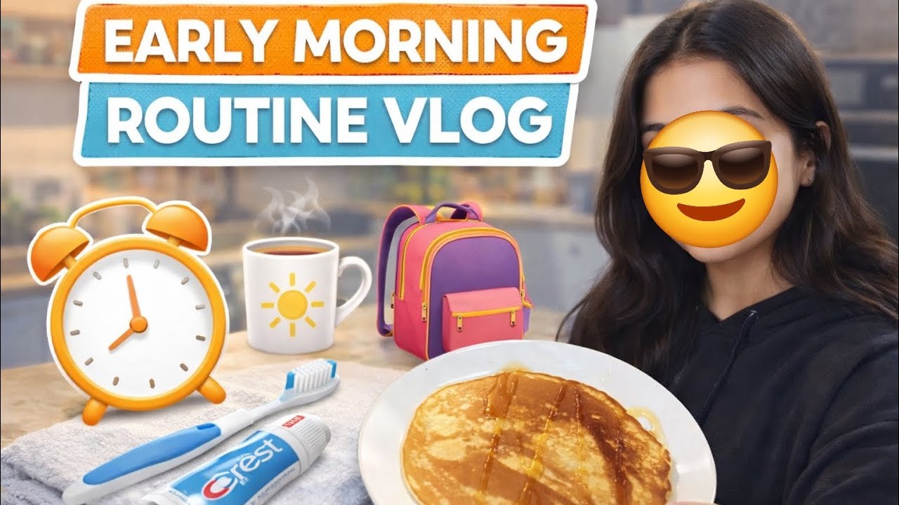 Early morning routine and pancakes 🥞 