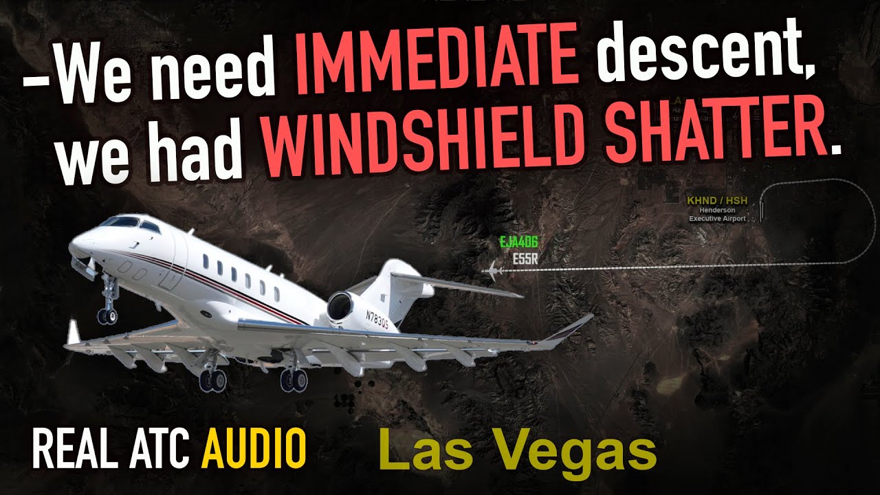 The SHATTERED WINDSHIELD Forced an Immediate descent and return. REAL ATC