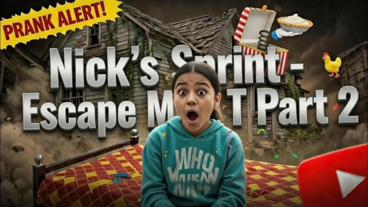 prankster cute girl bhoot 😱Nick's Sprint - Escape Miss T