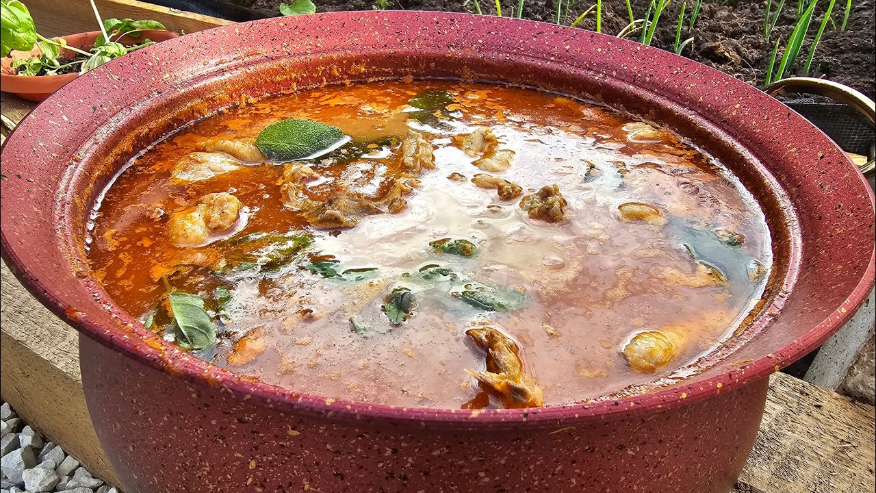 Ghana Chicken light soup Recipe - Cooking in the garden EP 2