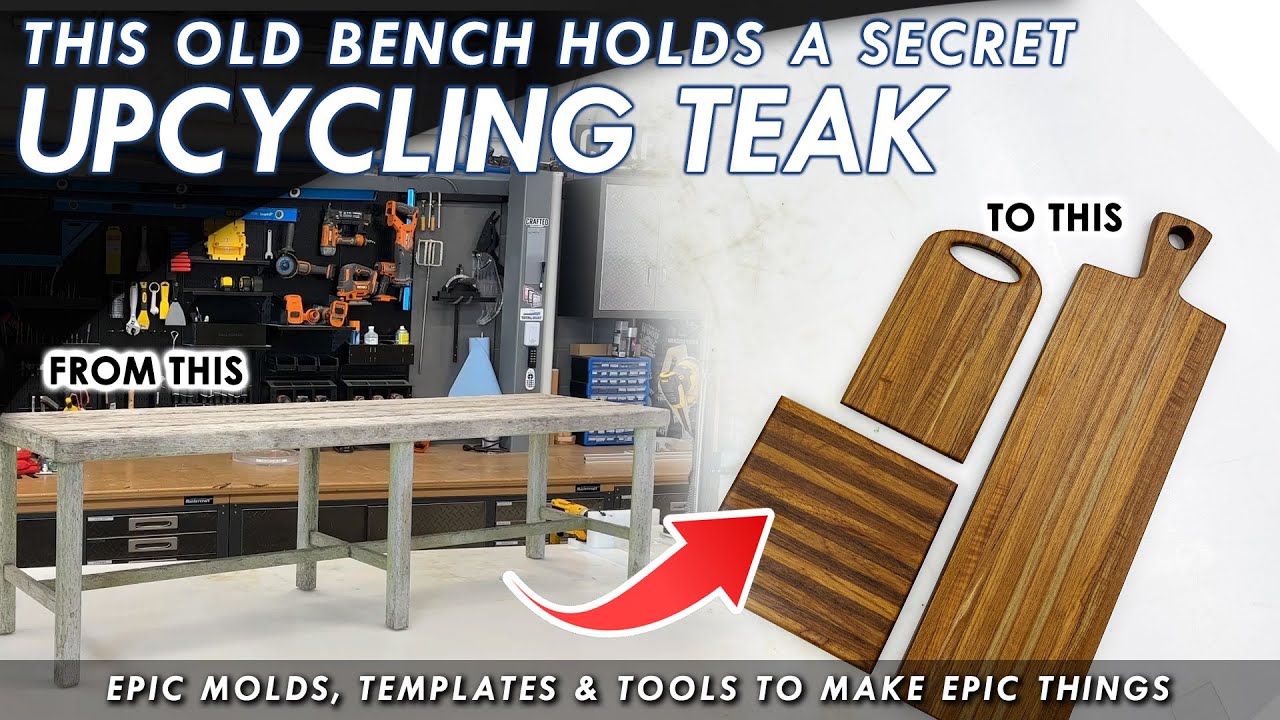Upcycling This Derelict Wood Bench Into Exotic Gold
