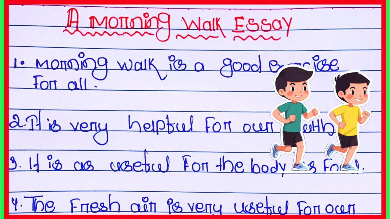 A morning walk essay on 10 lines / 10 lines essay for morning walk / morning walks essay on 10 lines