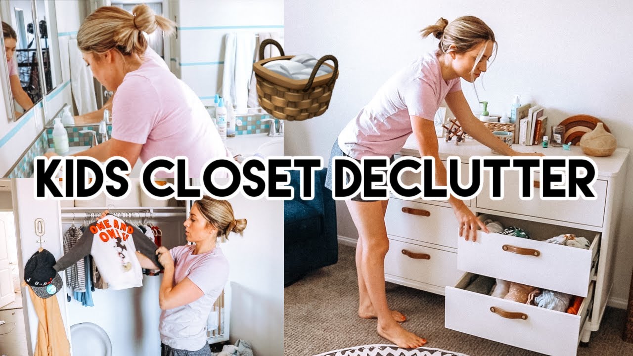 Kids Closet Organization Motivation | Declutter and Clean With Me! | Kendra Atkins