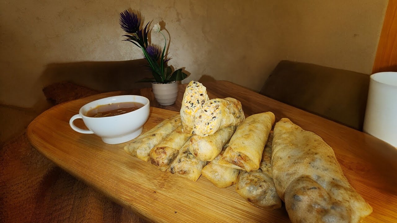 #_نيم_ازياتيك #Asian Crispy Rolls سر القرمشة مع صوص خطير 