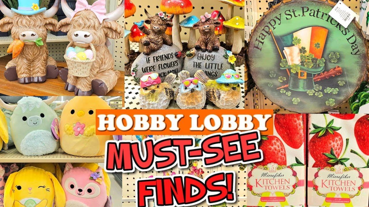 Hobby Lobby SPRING Decor 🍀🌸 EVERYTHING 40% OFF! | St. Patrick’s Day & Home