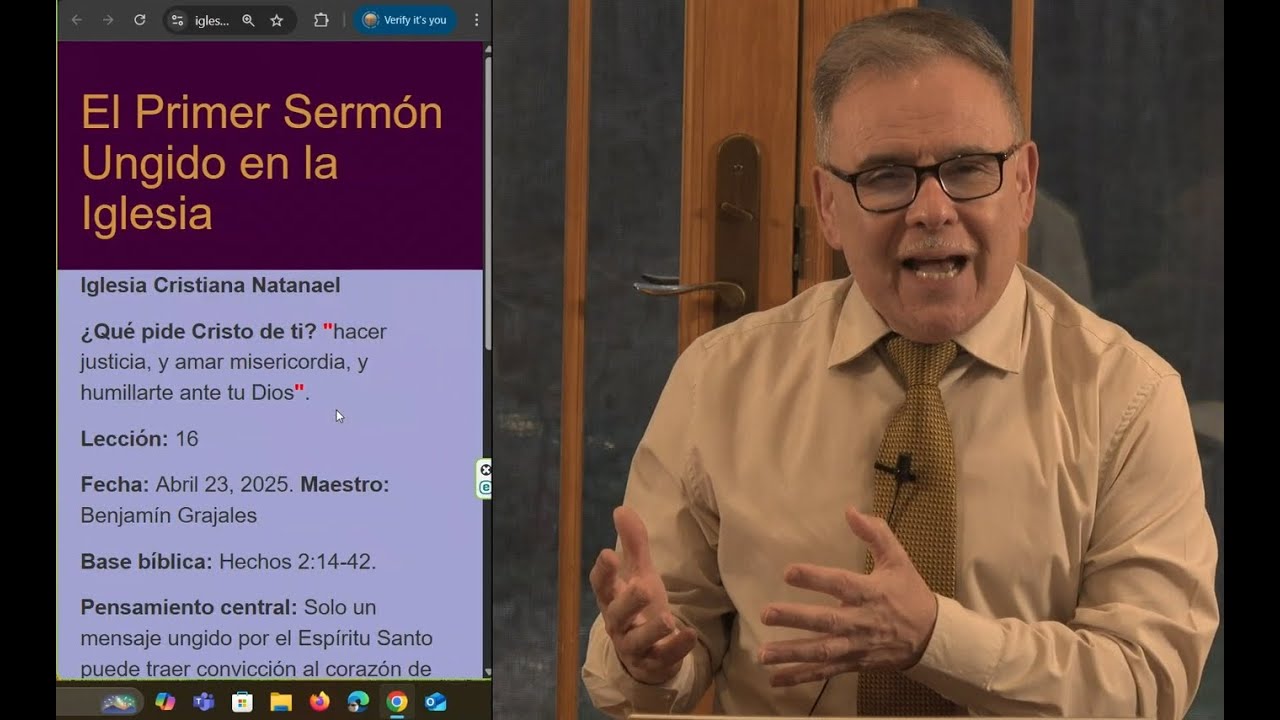 El Primer Sermón Ungido en la Iglesia