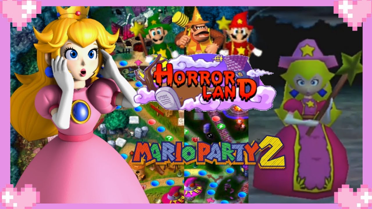 🌸 Mario Party (Horror Land) - Peach Gameplay 💗