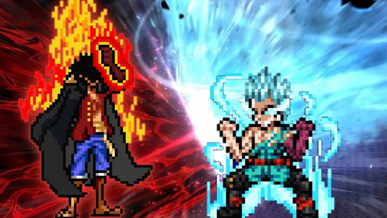 TC Luffy Yonko(New) VS Midoriya MG9 in Jump Force Mugen
