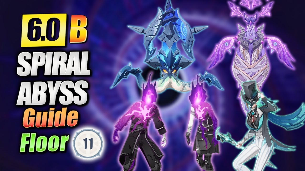 Как пройти 11 этаж Genshin 6.0B Spiral Abyss!
