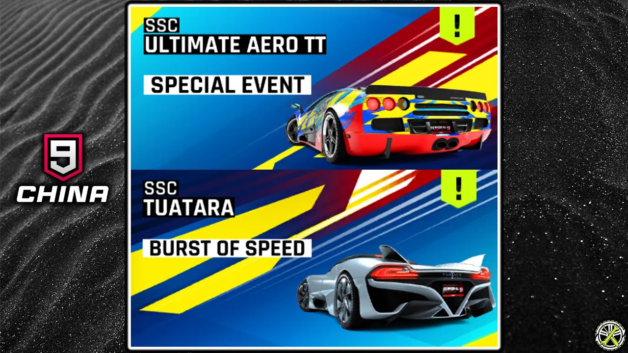SSC Ultimate Aero TT + Burst of Speed Events Showcase: Asphalt 9 CN