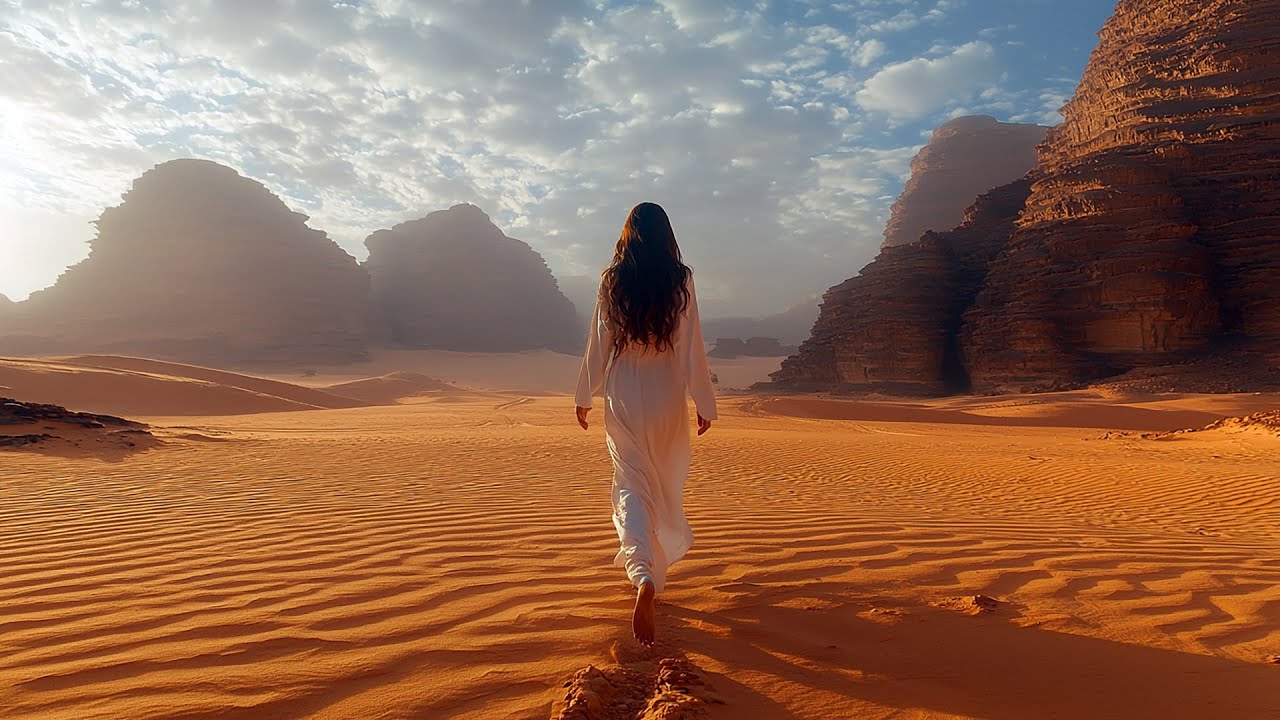 Whispering Desert - Arabian Music - Meditation in Desert, Arabian Flute & Arabian Nights