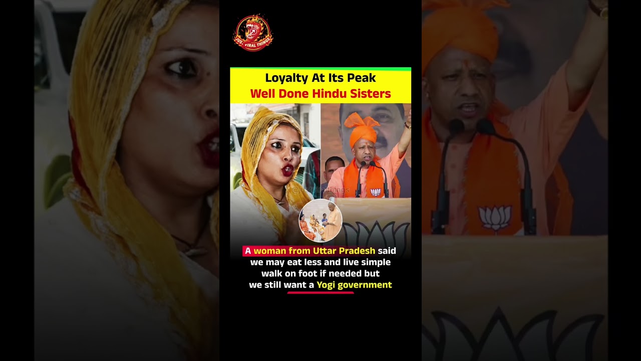 Loyalty At Its Peak Well Done Hindu Sisters. #yogiadityanath #viral #hindu