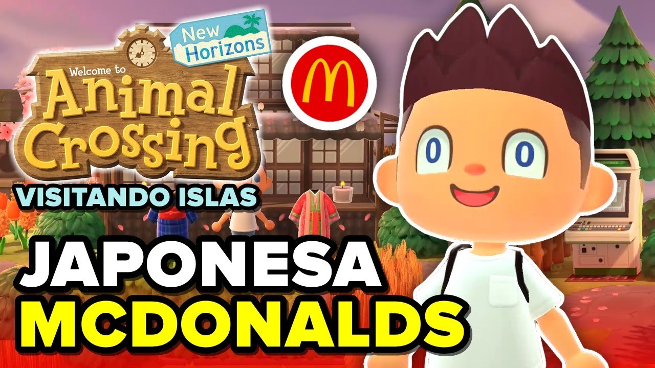 UN MCDONALDS EN UNA ISLA JAPONESA! VISITANDO ISLAS EN ANIMAL CROSSING NEW HORIZONS
