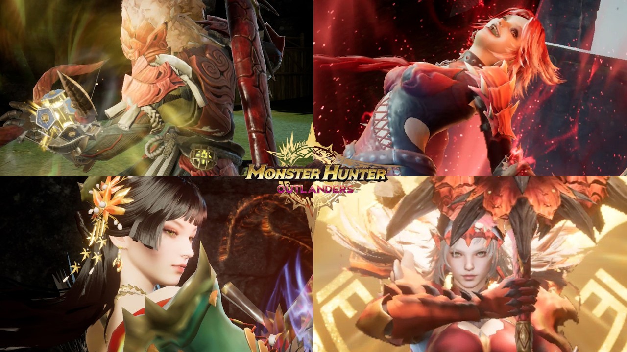 Monster Hunter Outlanders - All Characters Ultimate Attacks (Closed Beta)