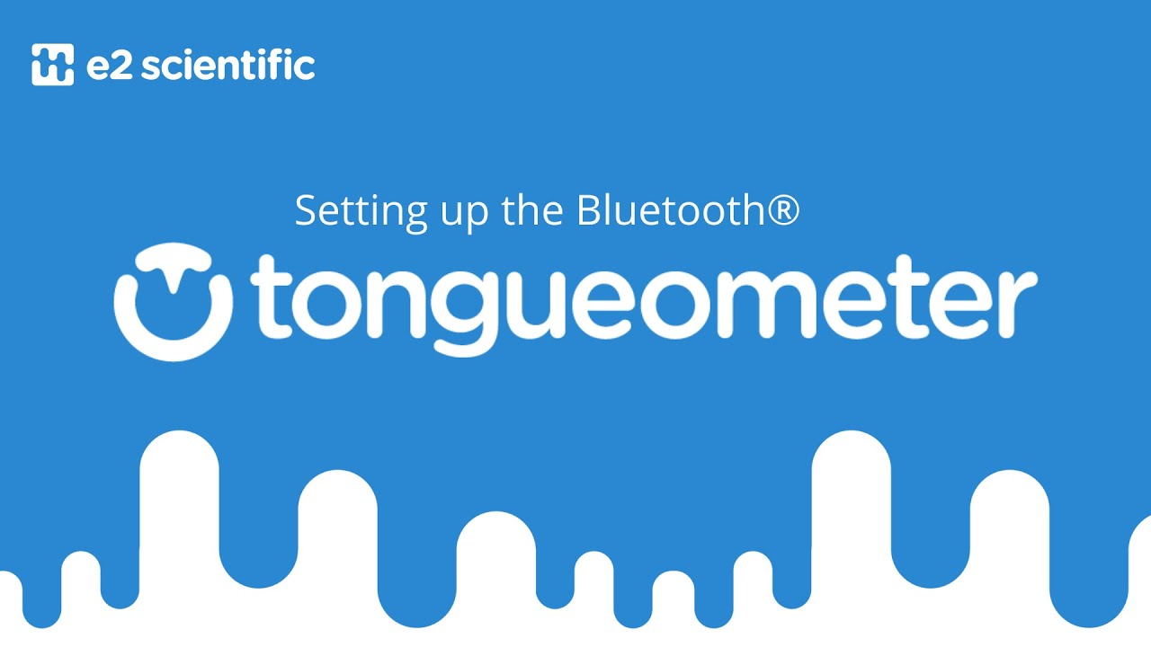 Setting Up Your Bluetooth® Tongueometer