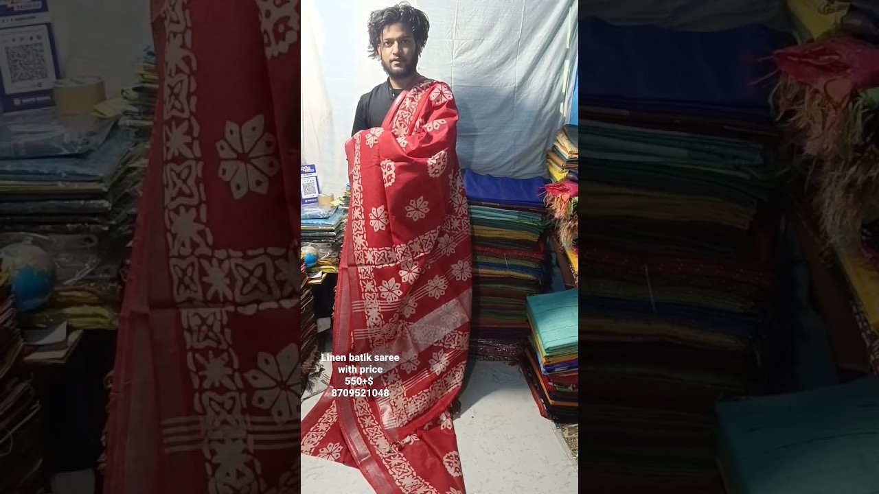 batik print cotton saree|batik print saree wholesale |linen saree batik |batik saree wholesale