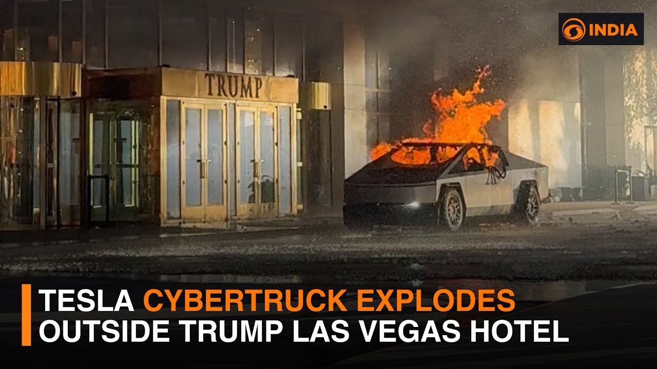Tesla Cybertruck explodes outside Trump Las Vegas hotel and updates | DD India News Hour