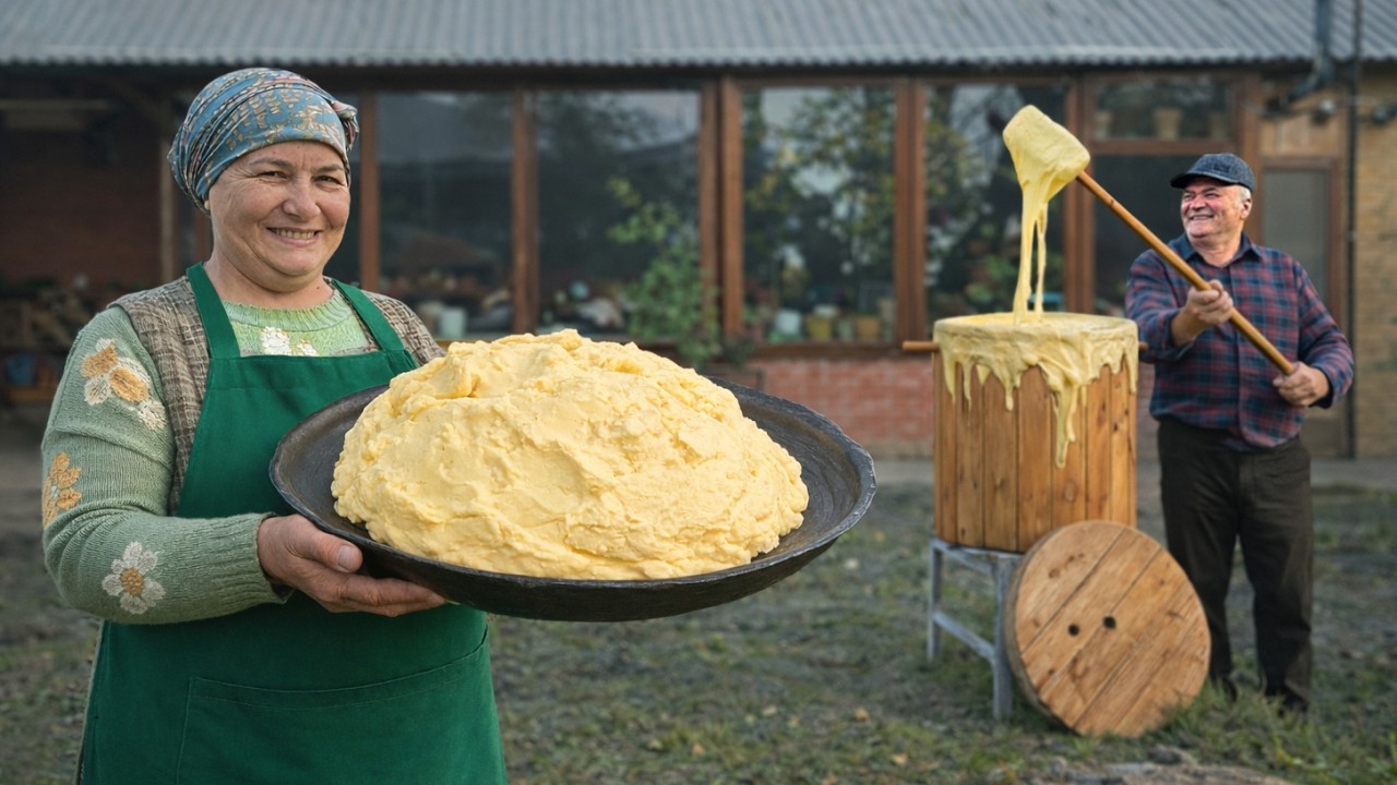 I Tried Churning Butter the Old-Fashioned Way in a Village