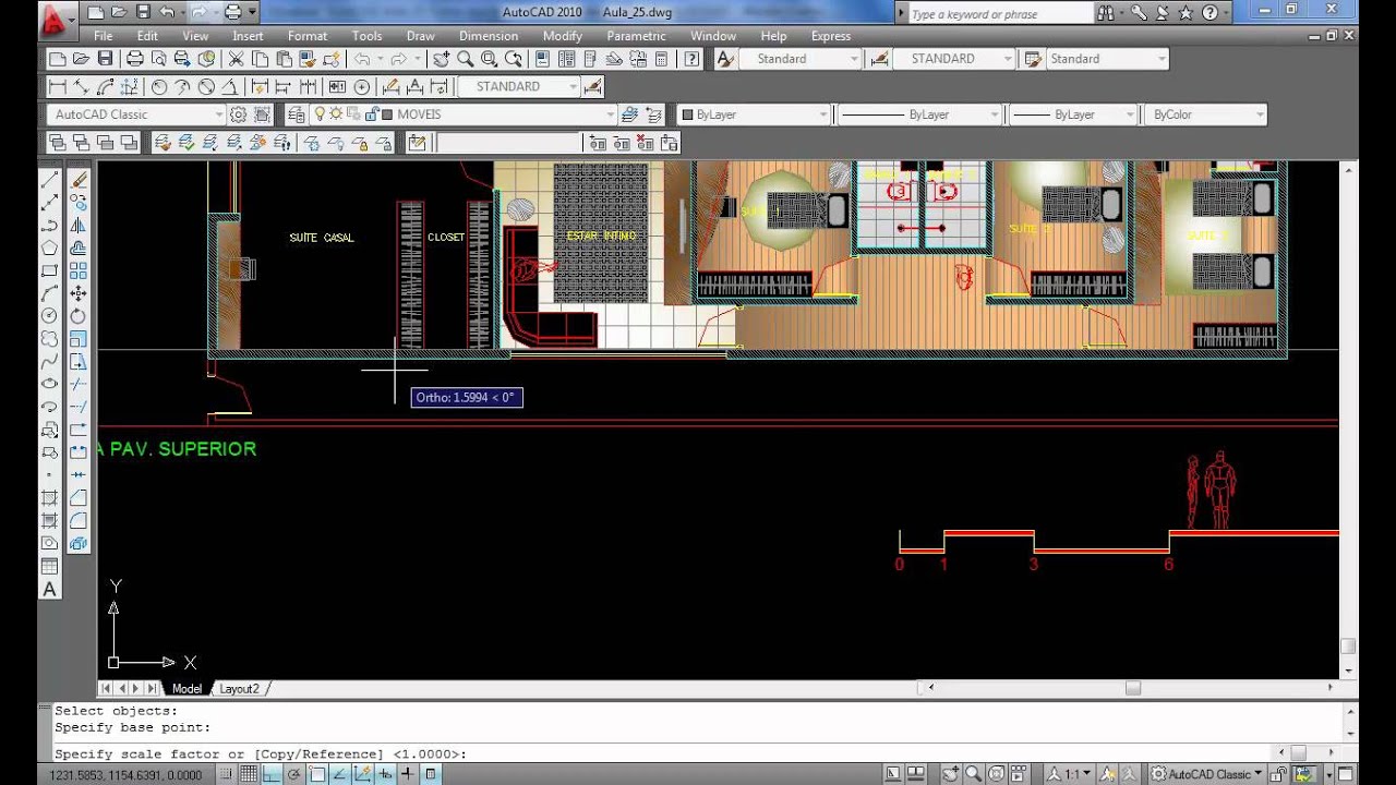 AutoCAD Aula 25: Como ajustar a escala e a unidade de um bloco (SCALE)