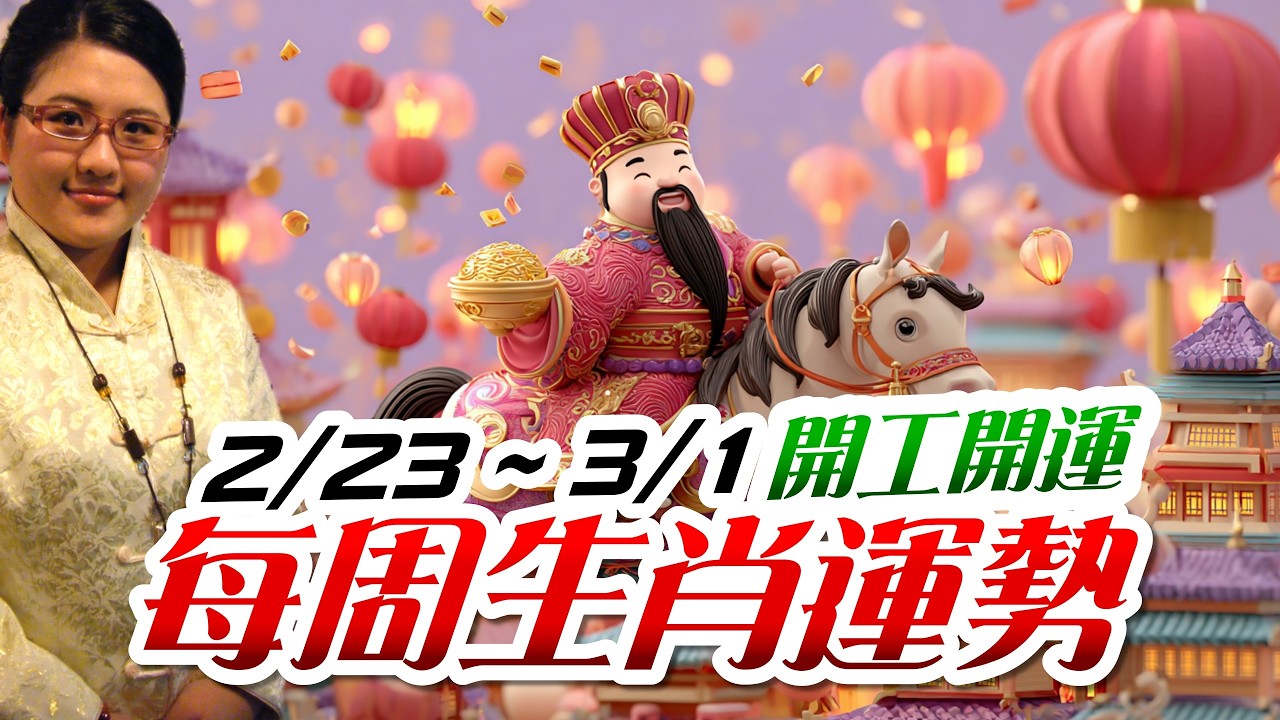 開工開運。2026生肖運勢週報｜2/23-3/1｜金玲老師