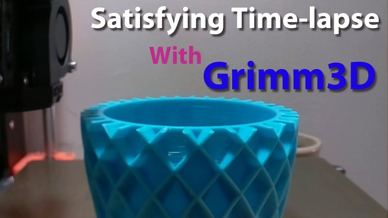 Satisfying 3D Printer Time Lapse: Grimm3D