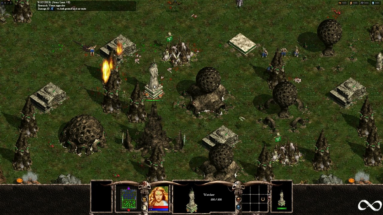 Warlords Battlecry III, AI Battle, Minotaur vs The Swarm
