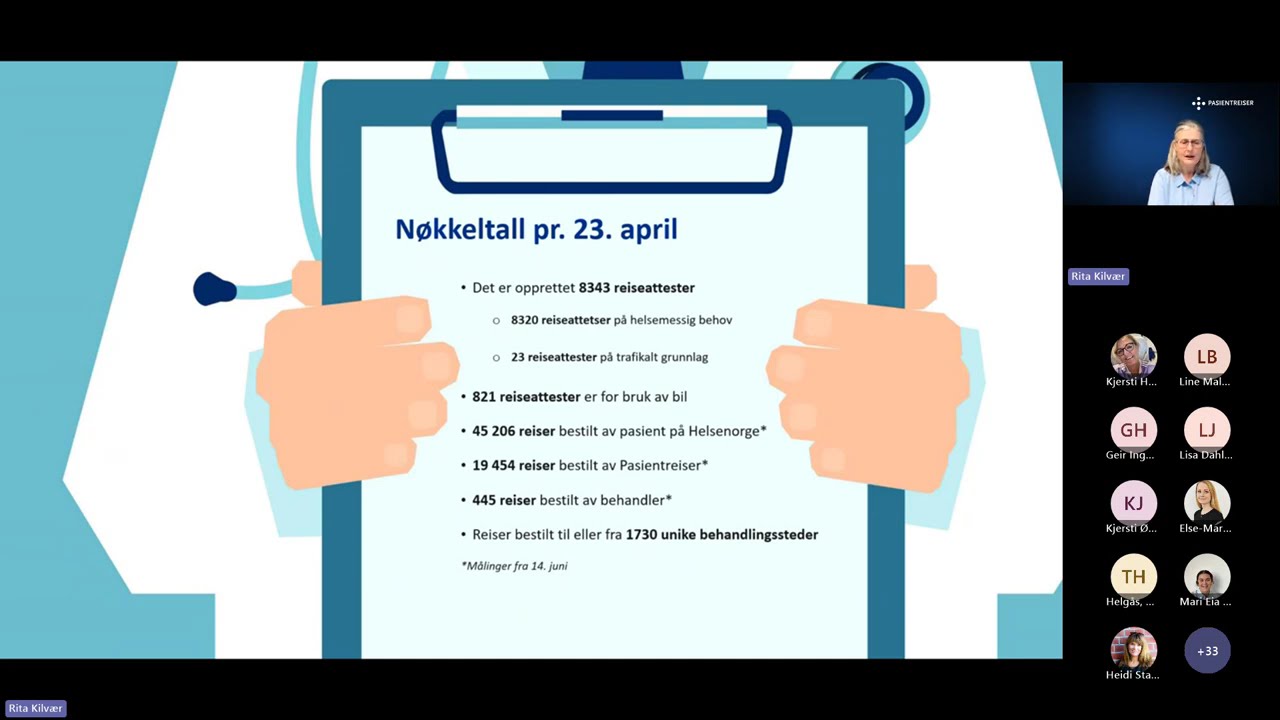 Velkommen til webinar om kommende og pågående aktiviteter innenfor pasientreiseområdet - 24.04.25