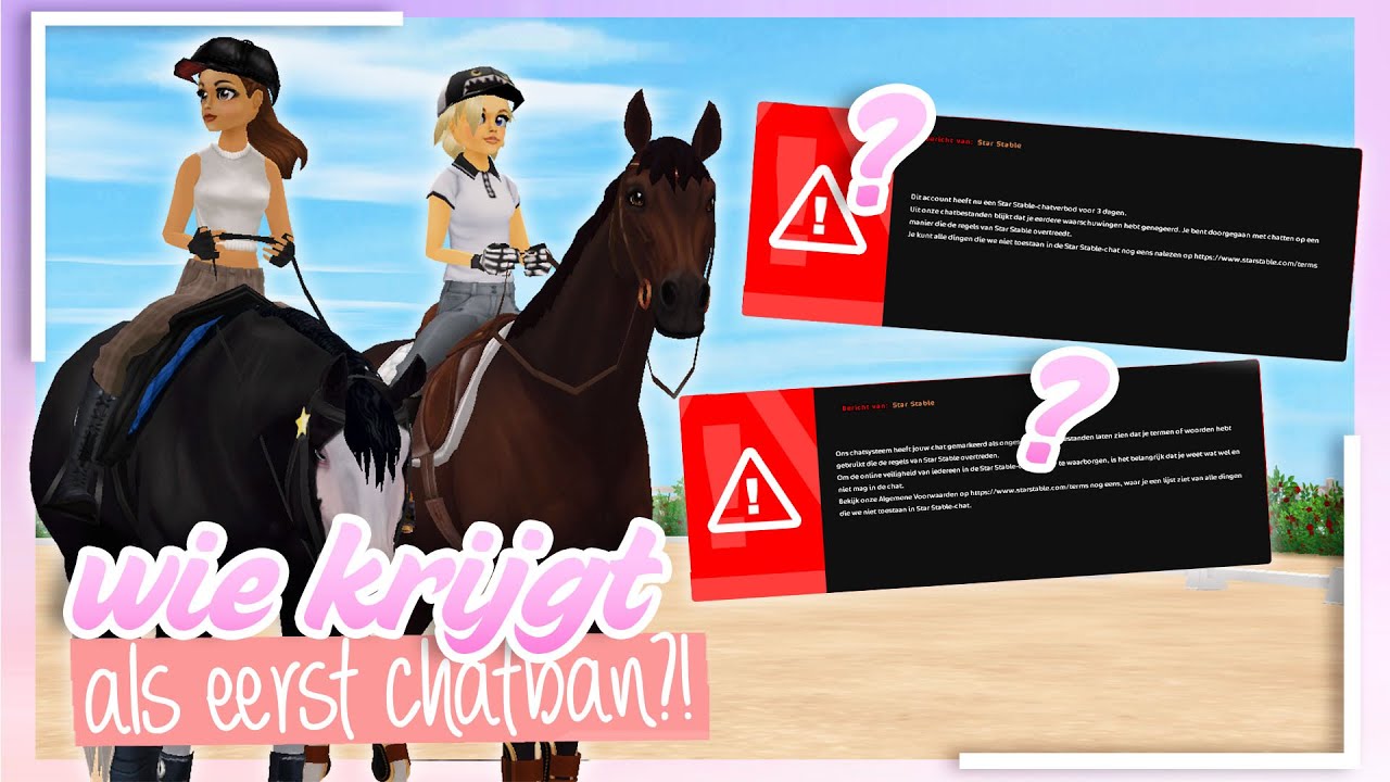 WIE KRIJGT HET SNELST EEN CHATBAN #2 | Starstable challenge  | wolfxjessy