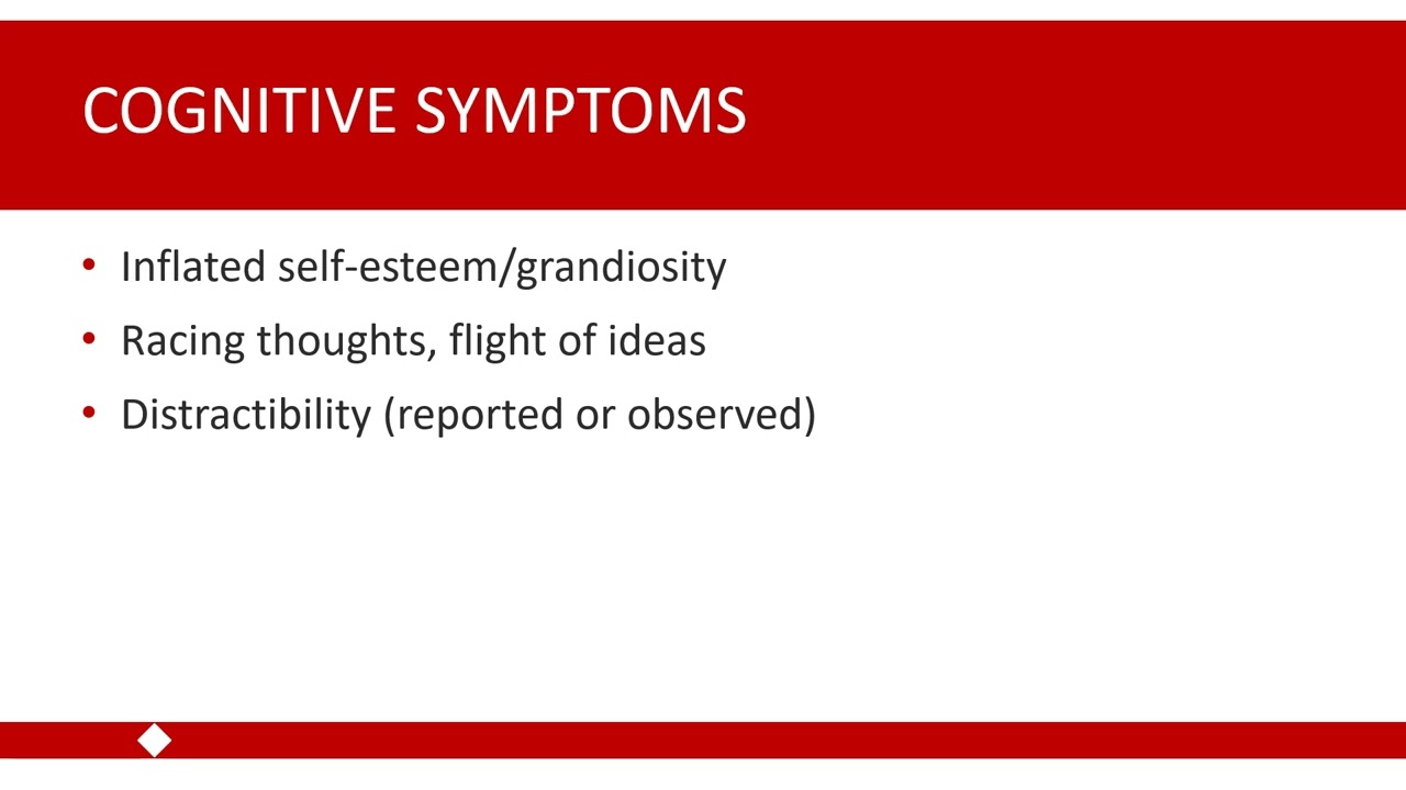Symptoms of Mania & Hypomania
