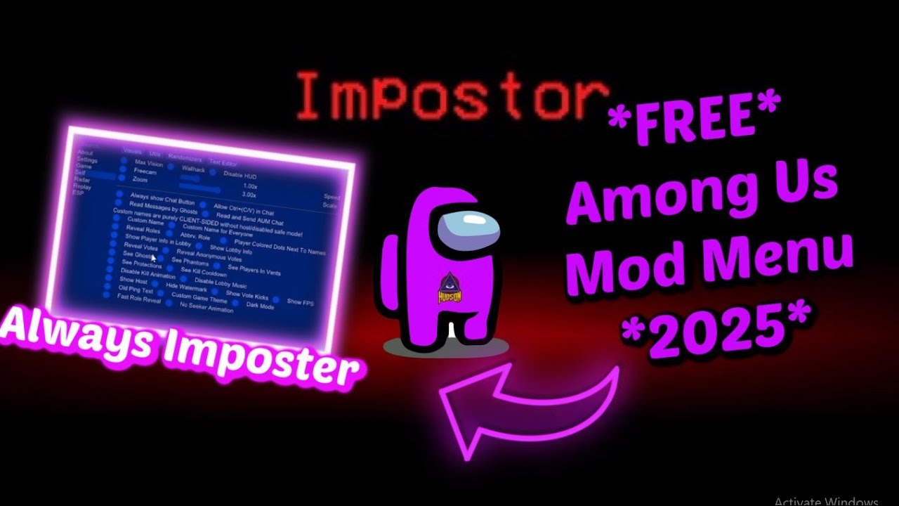 *FREE 2025* Among Us Mod Menu!!! (Imposter Everytime)