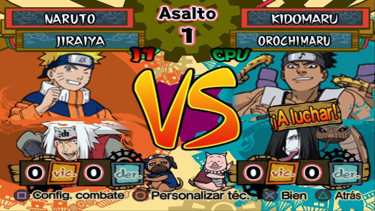Naruto (Clássico) VS Kidomaru - Naruto Shippuden Ultimate Ninja 5