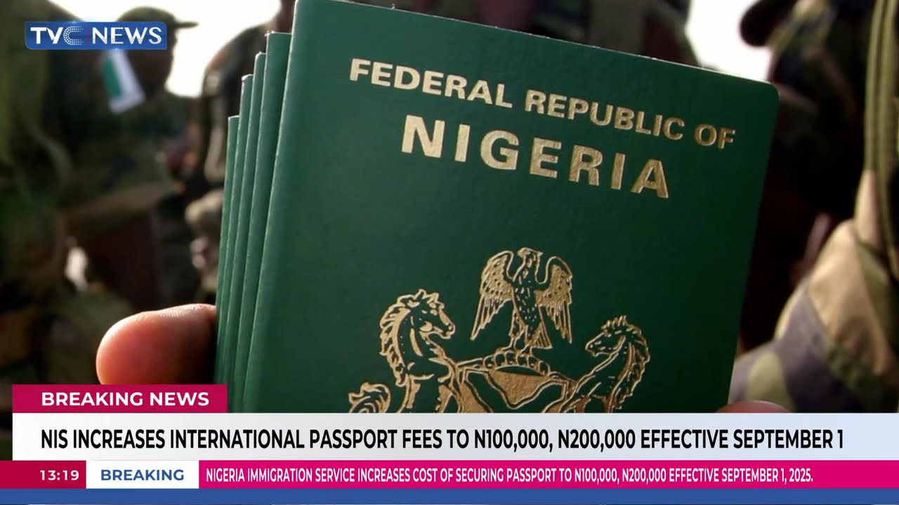 Immigration Increases Passport Fees To N100,000, N200,000 Effective Sept 1